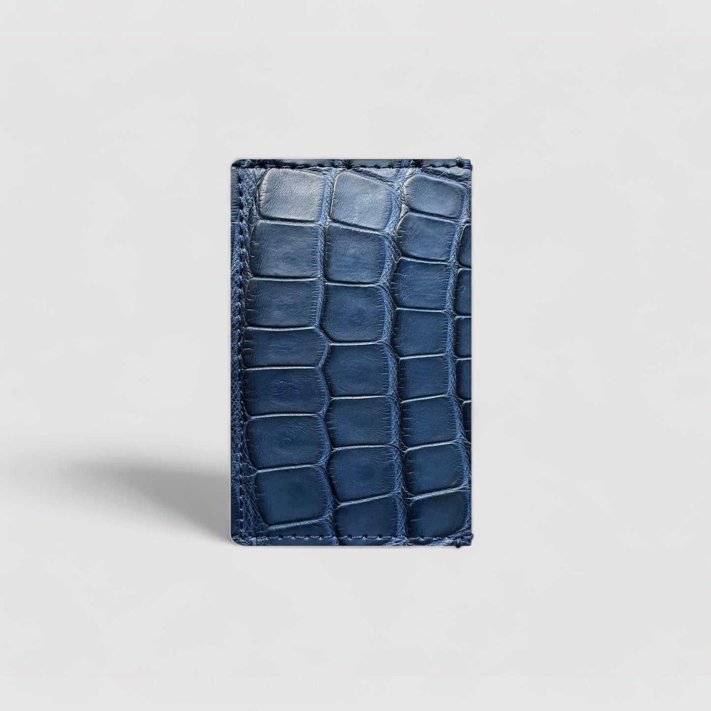 Alligator Card Holder - Cobalt Blue