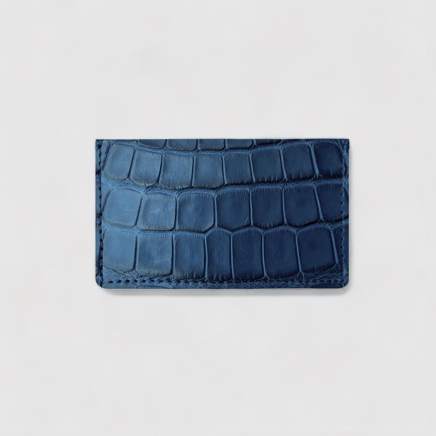 Alligator Card Holder - Cobalt Blue