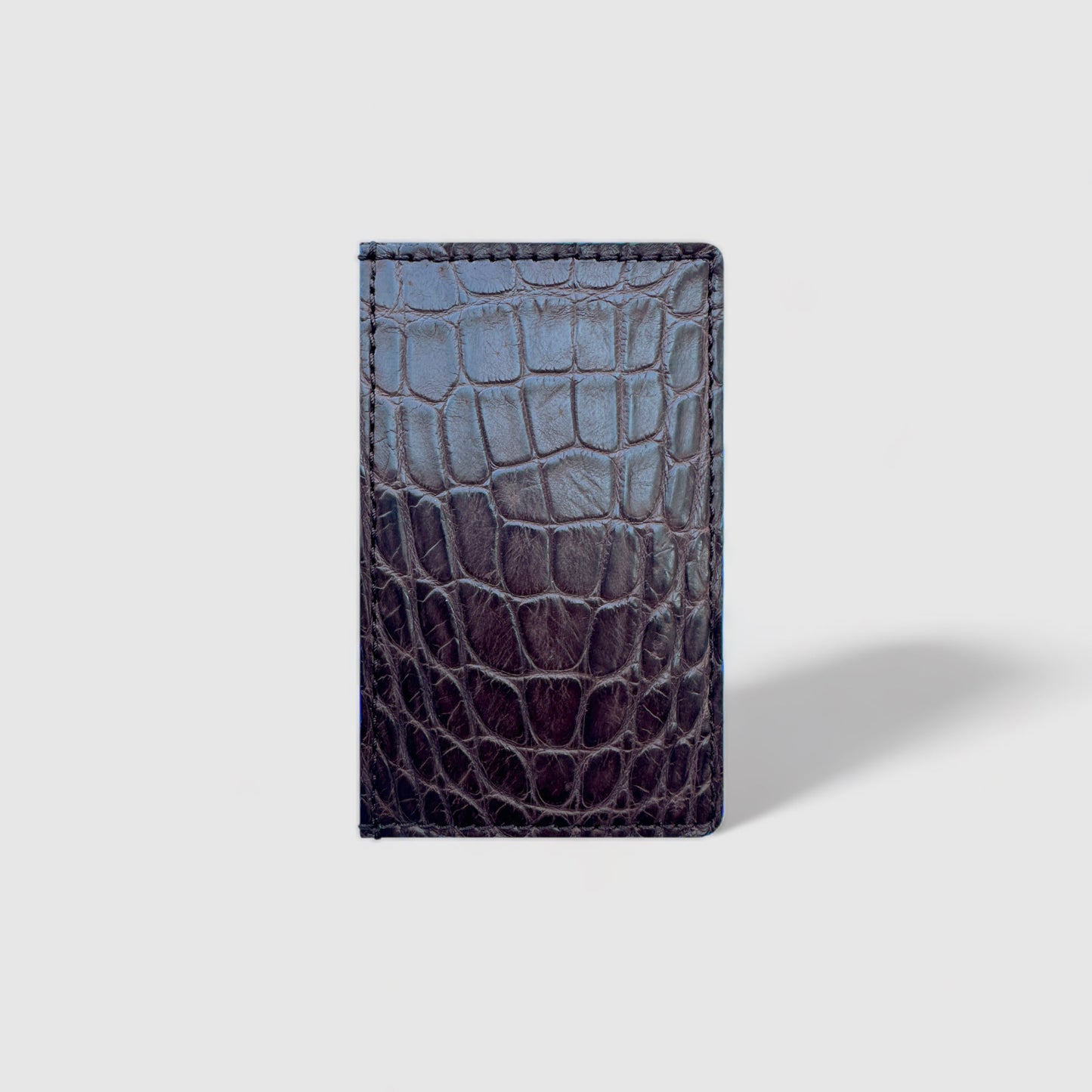 Alligator Card Holder - Cobalt Blue