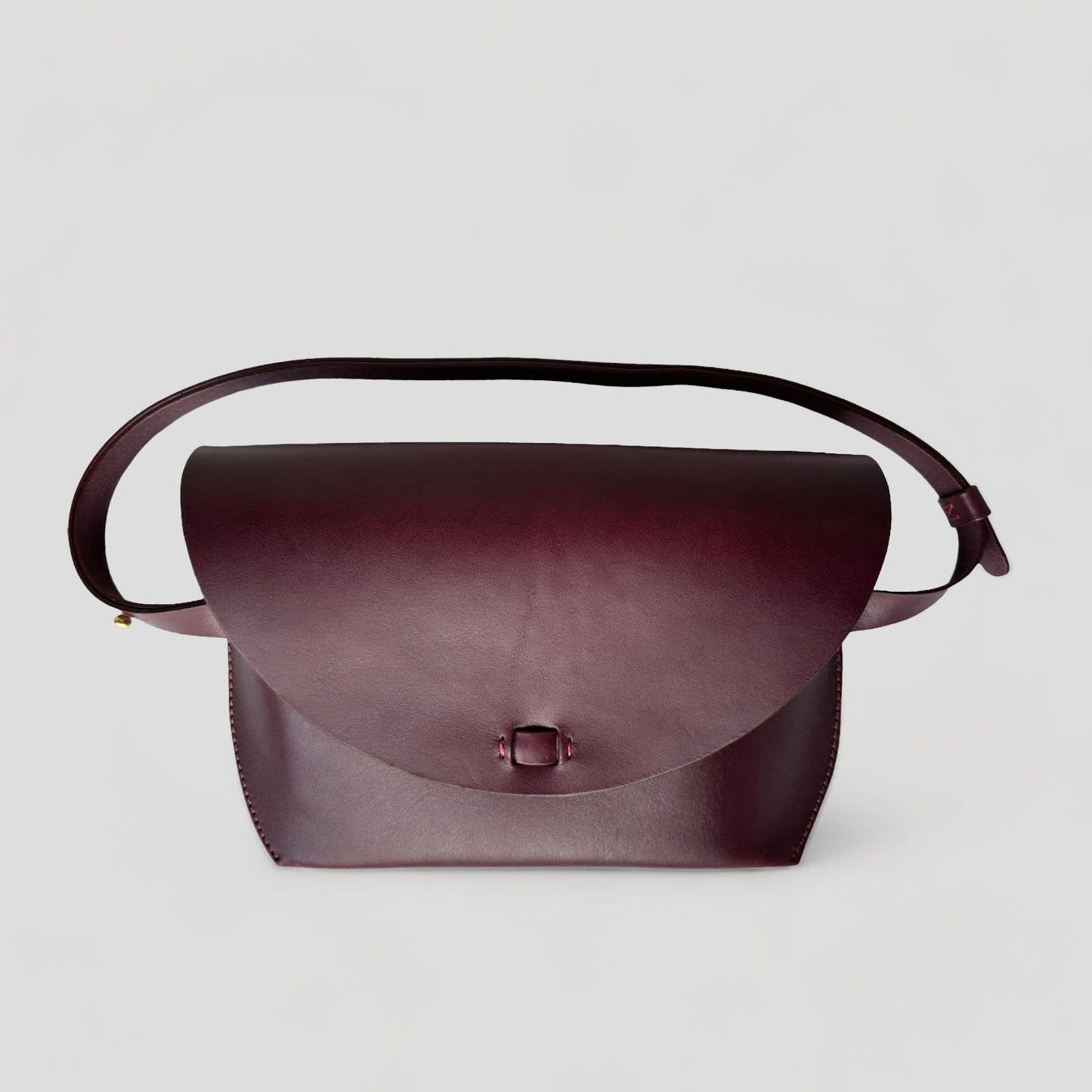 The Elly Maxi, 3-in-1 Shoulder/Crossbody/Belt Bag - Eggplant