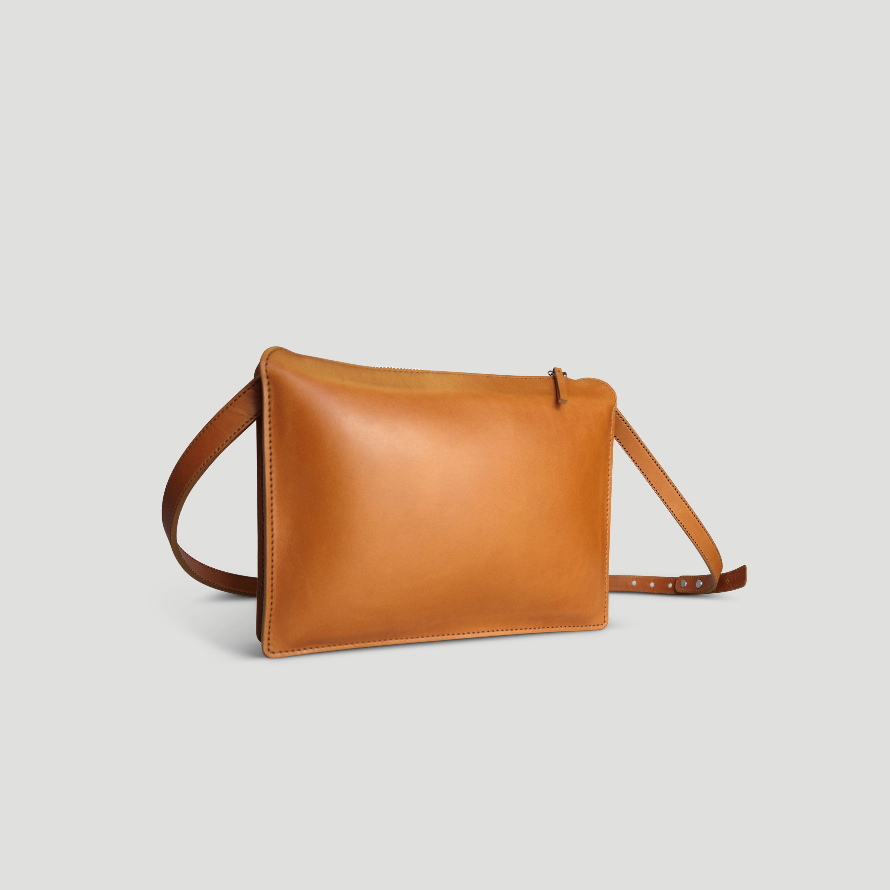 Mini Me Leather/Nickel Shoulder Bag