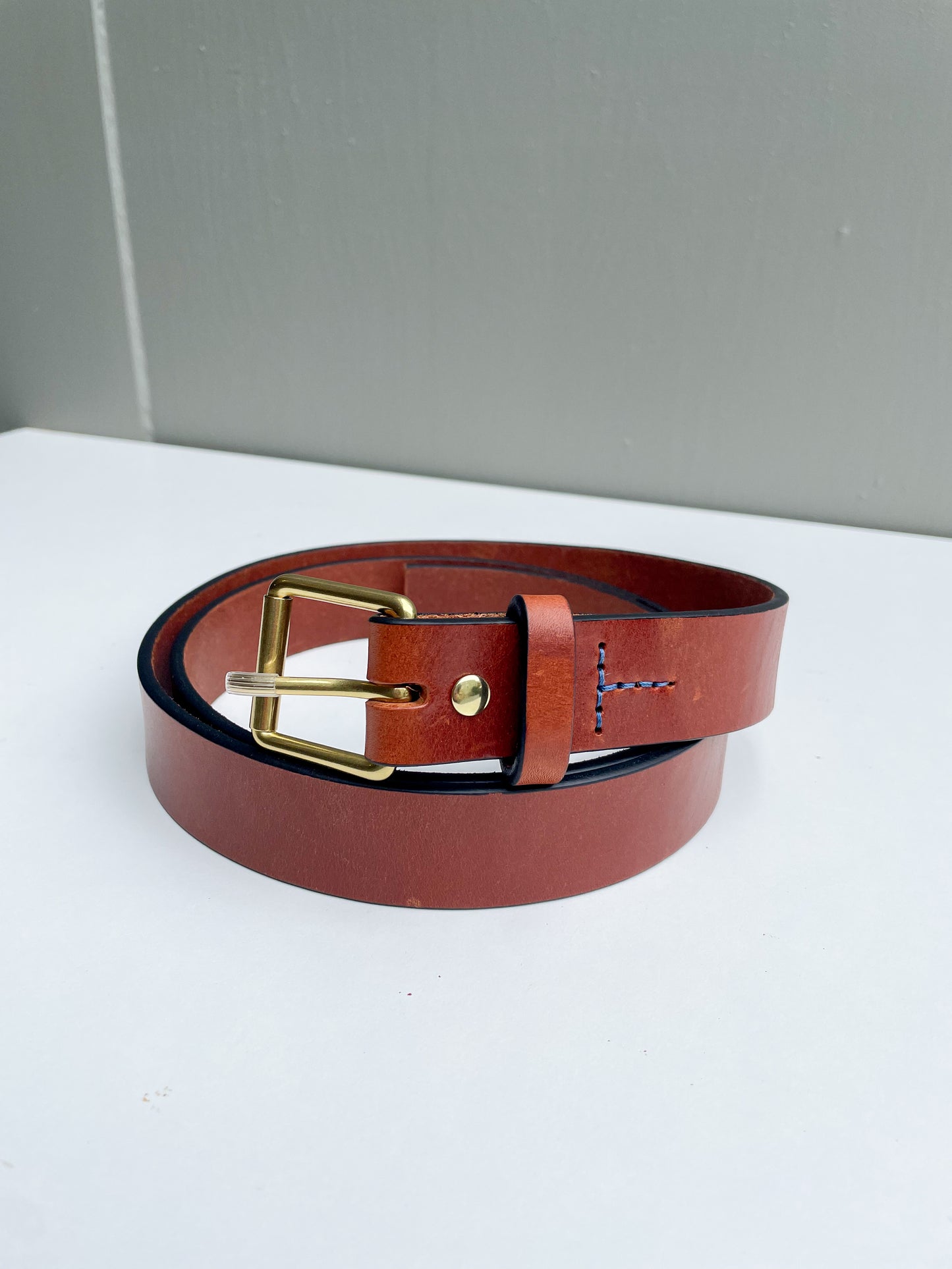 The Calyer - Medium Brown Harness with Brass Hardware