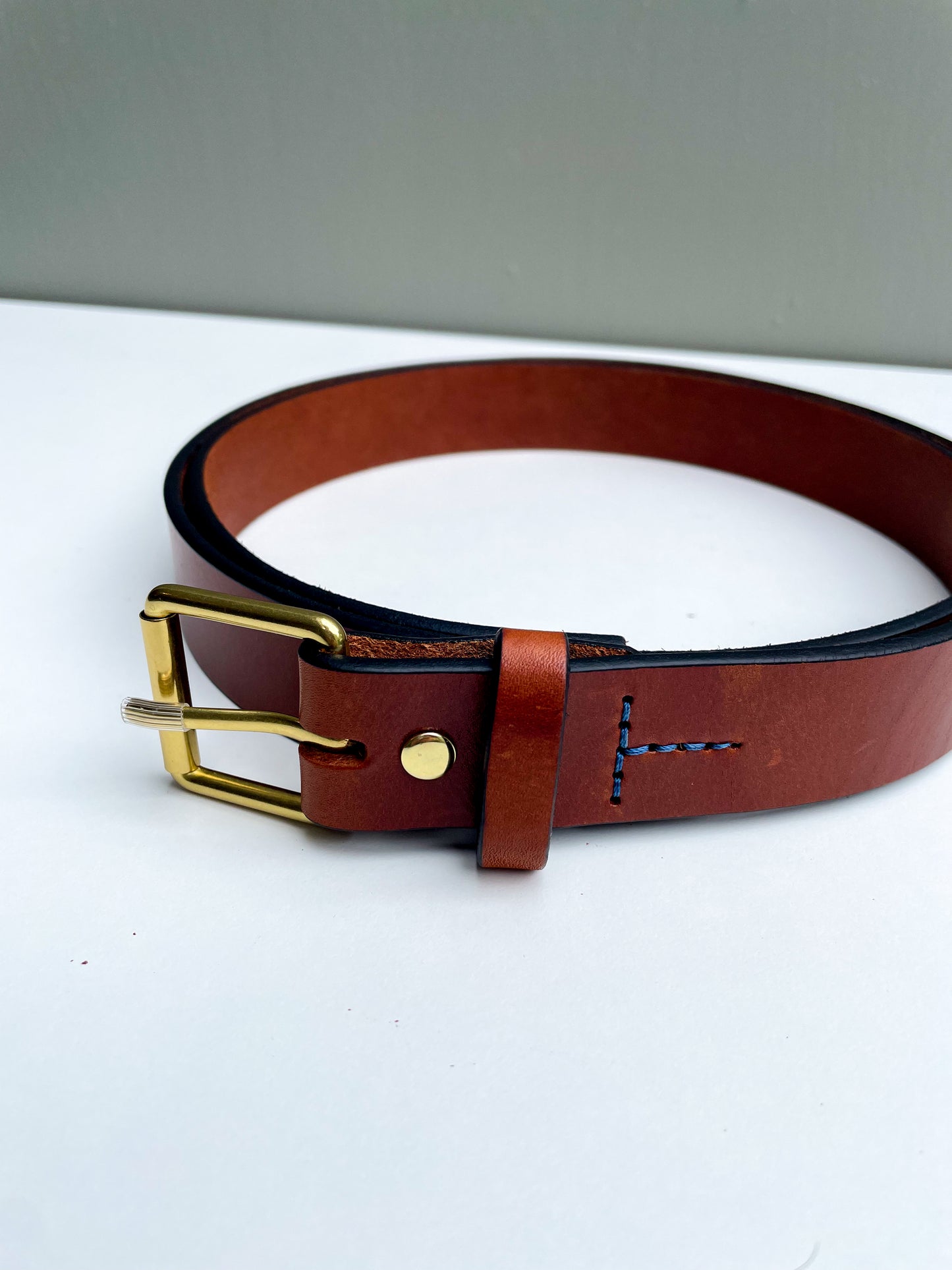 The Calyer - Medium Brown Harness with Brass Hardware