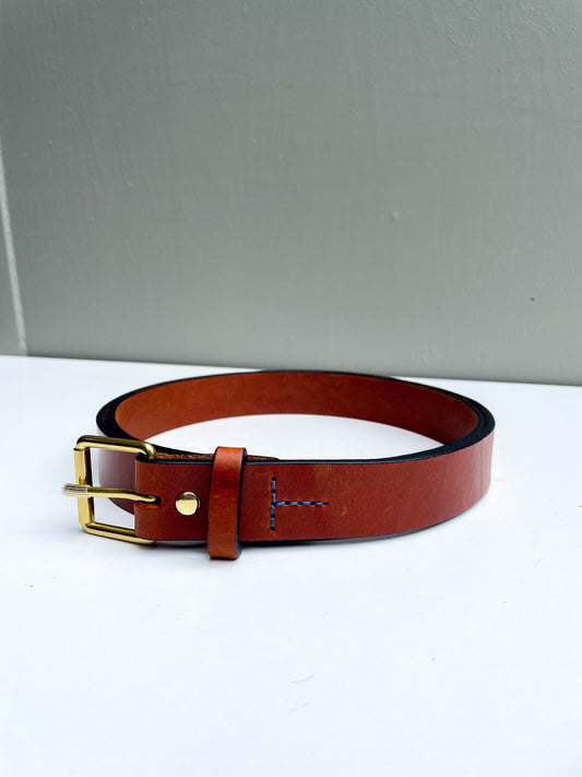 The Calyer - Medium Brown Harness with Brass Hardware