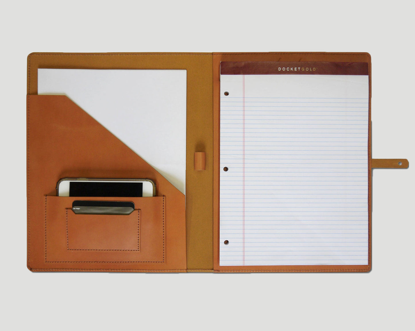The Padfolio - Medium Brown, Oil-pull Leather