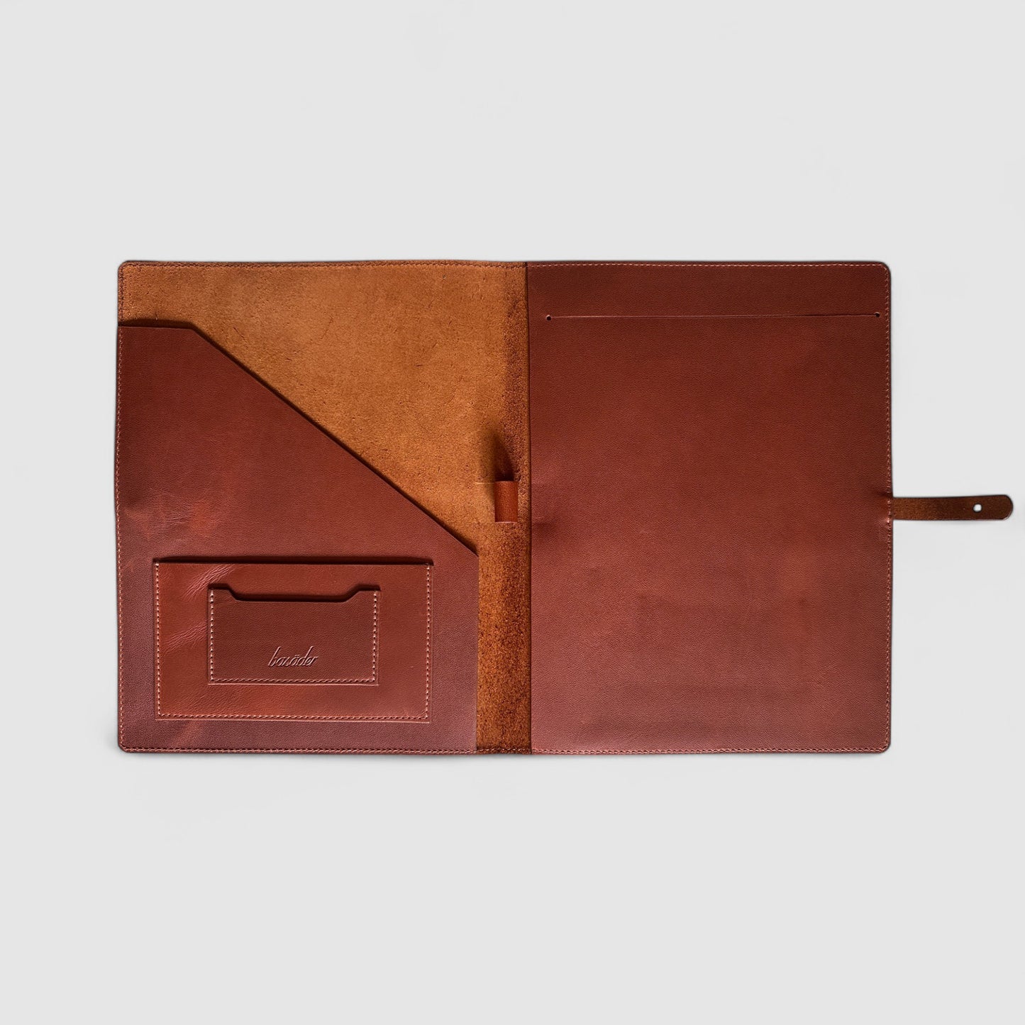 The Padfolio - Medium Brown, Oil-pull Leather