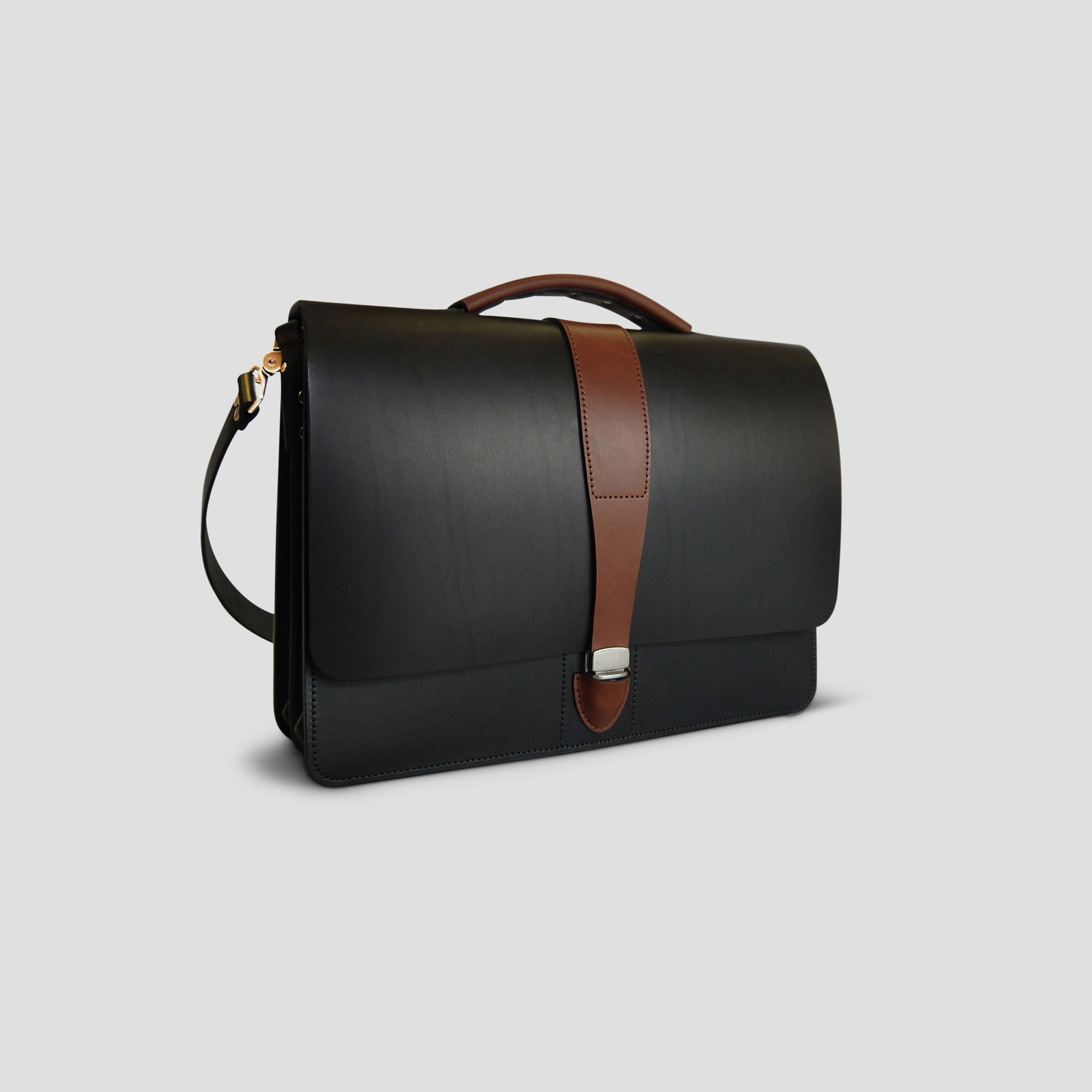 Vegetable tanned 2025 leather briefcase