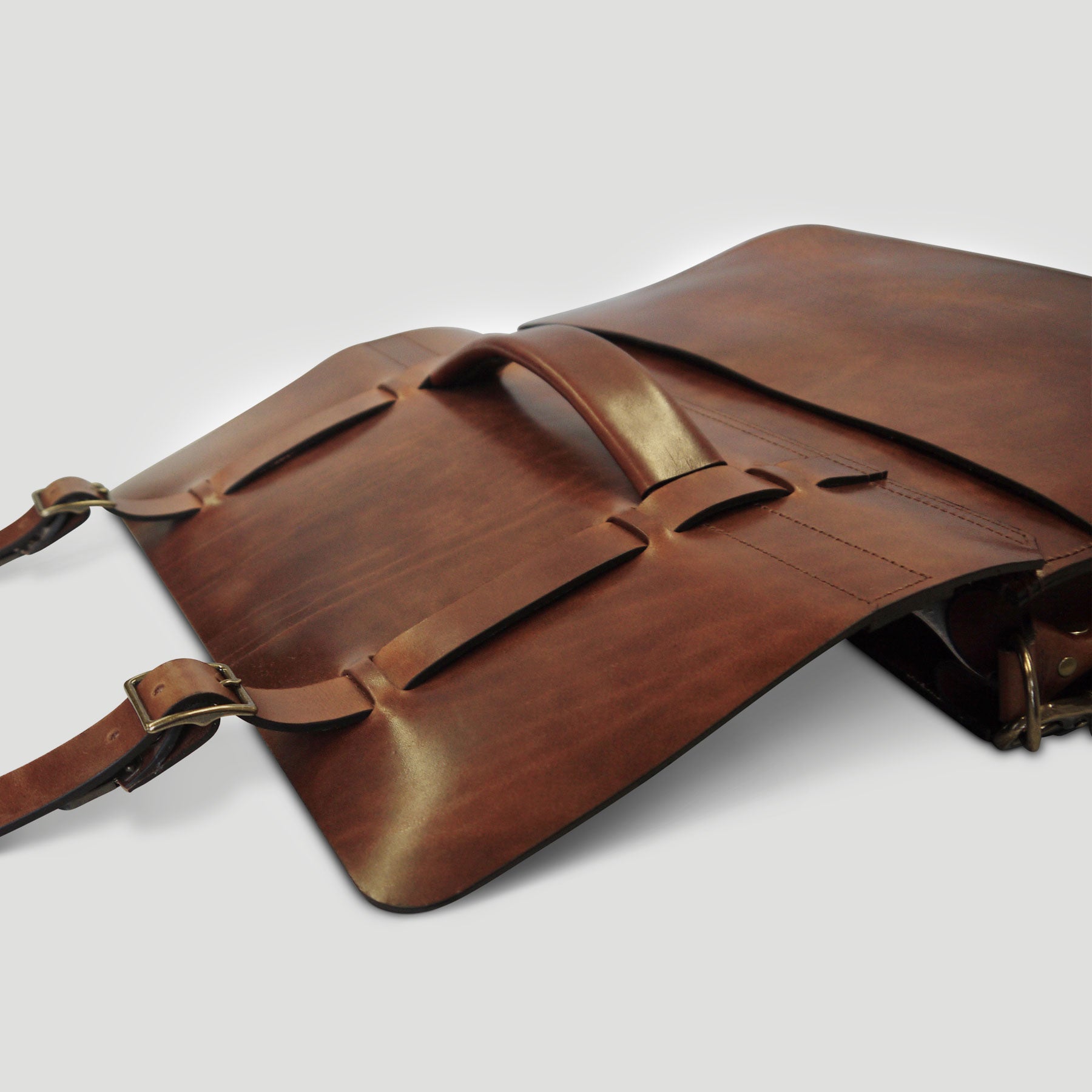 Handmade Leather Canvas bag I Vintage Crossbody Messenger Bag I Made in  France