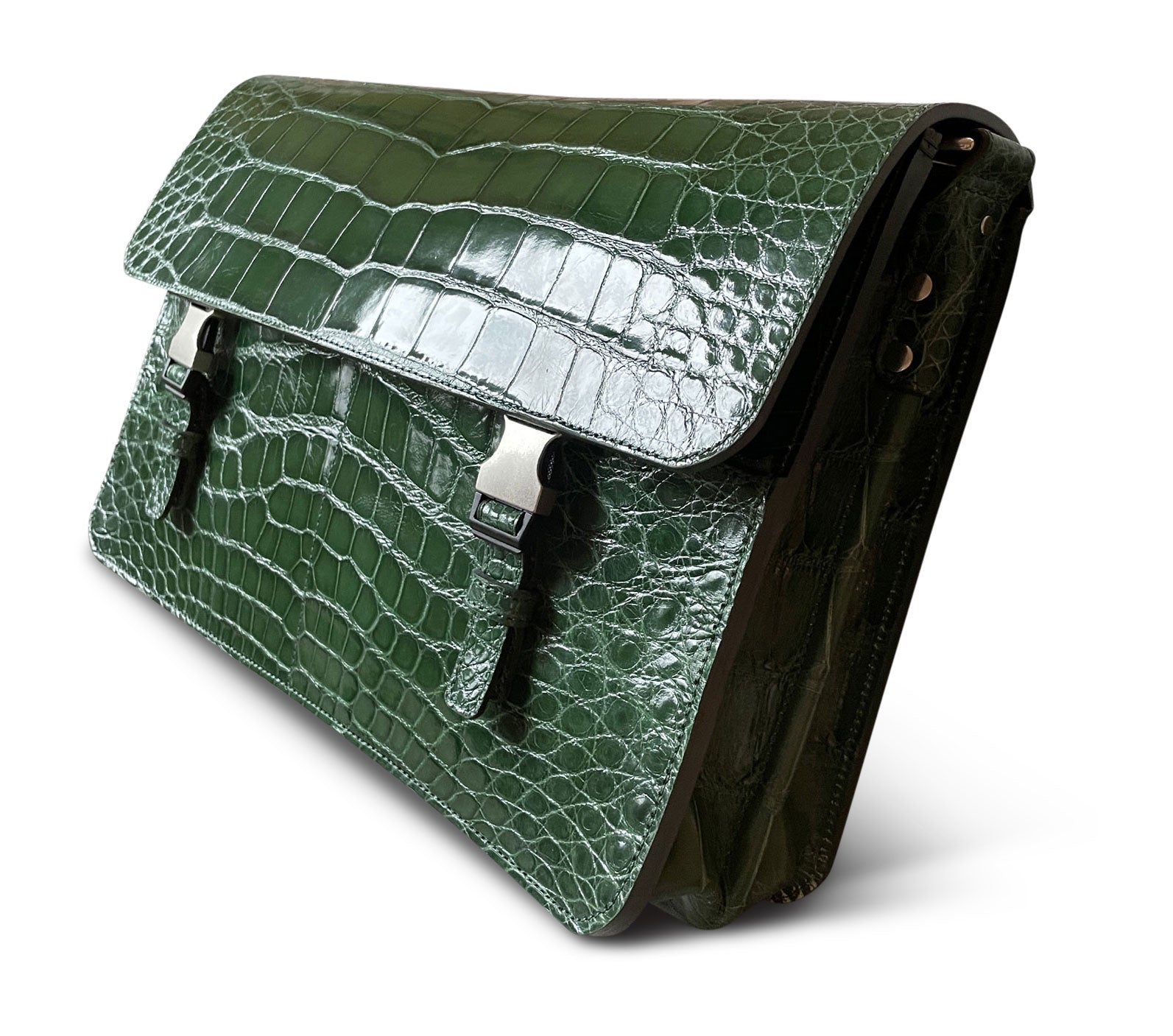 The Bespoke Handmade American Alligator Briefcase