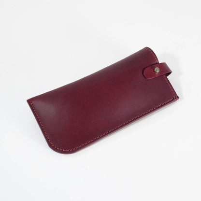 Eyewear Case - Burgundy English Bridle