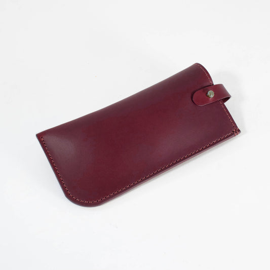 Eyewear Case - Burgundy English Bridle