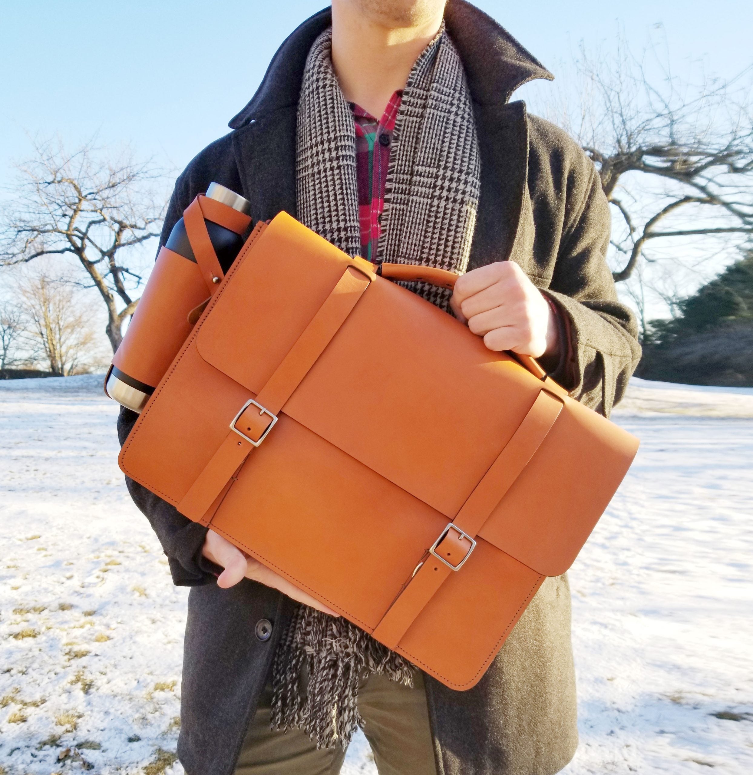 Mens Leather Briefcase - Leather Briefcase | Mr. Lentz Shop