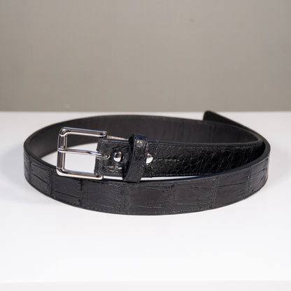 Black American Alligator Belt - Size 35