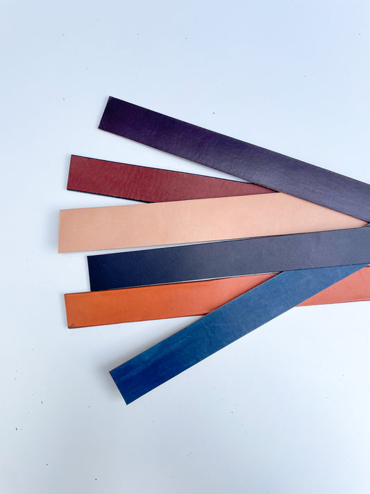 Mixed Leather Strips - 6 pieces
