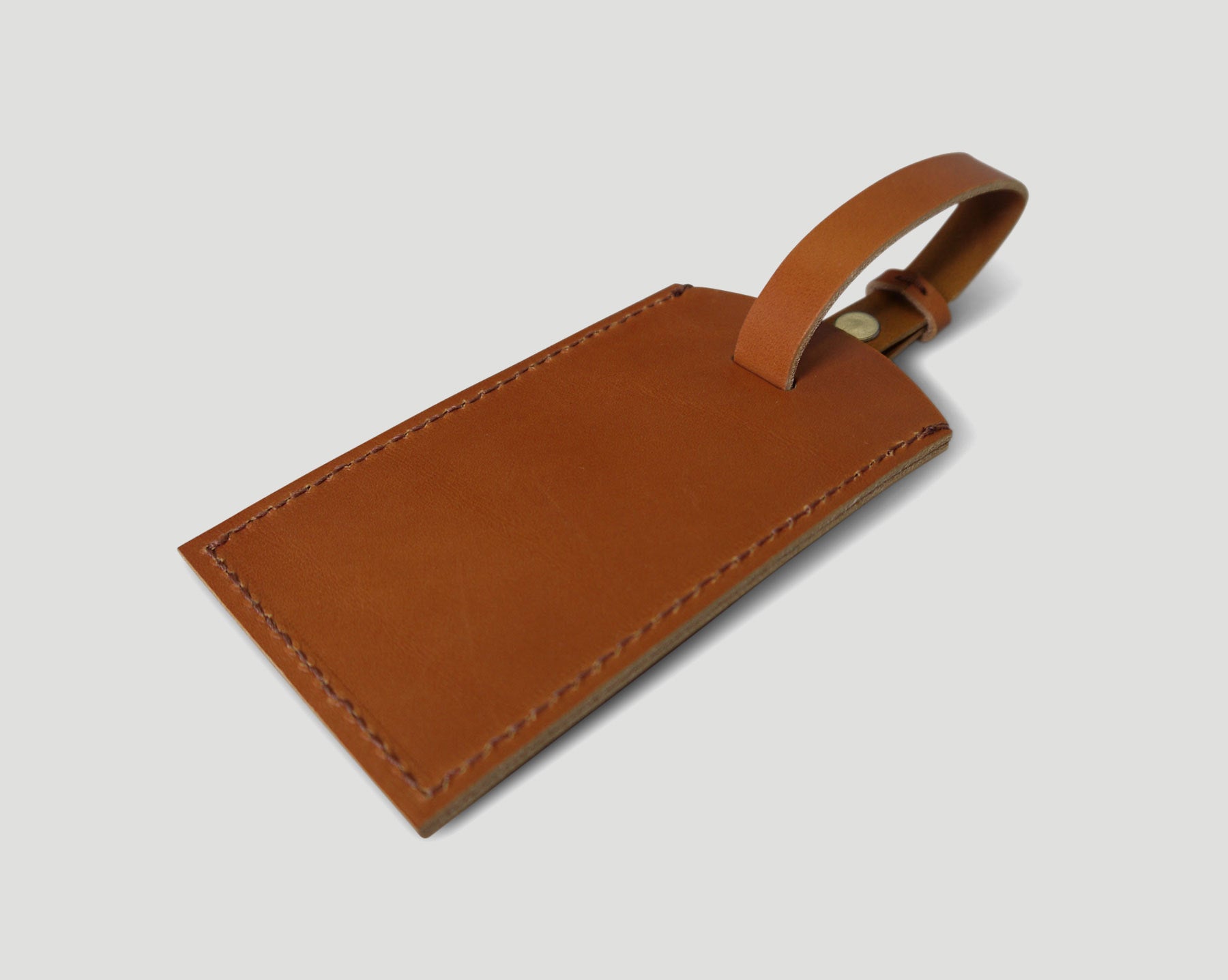 Classic leather luggage tag - Von Baer