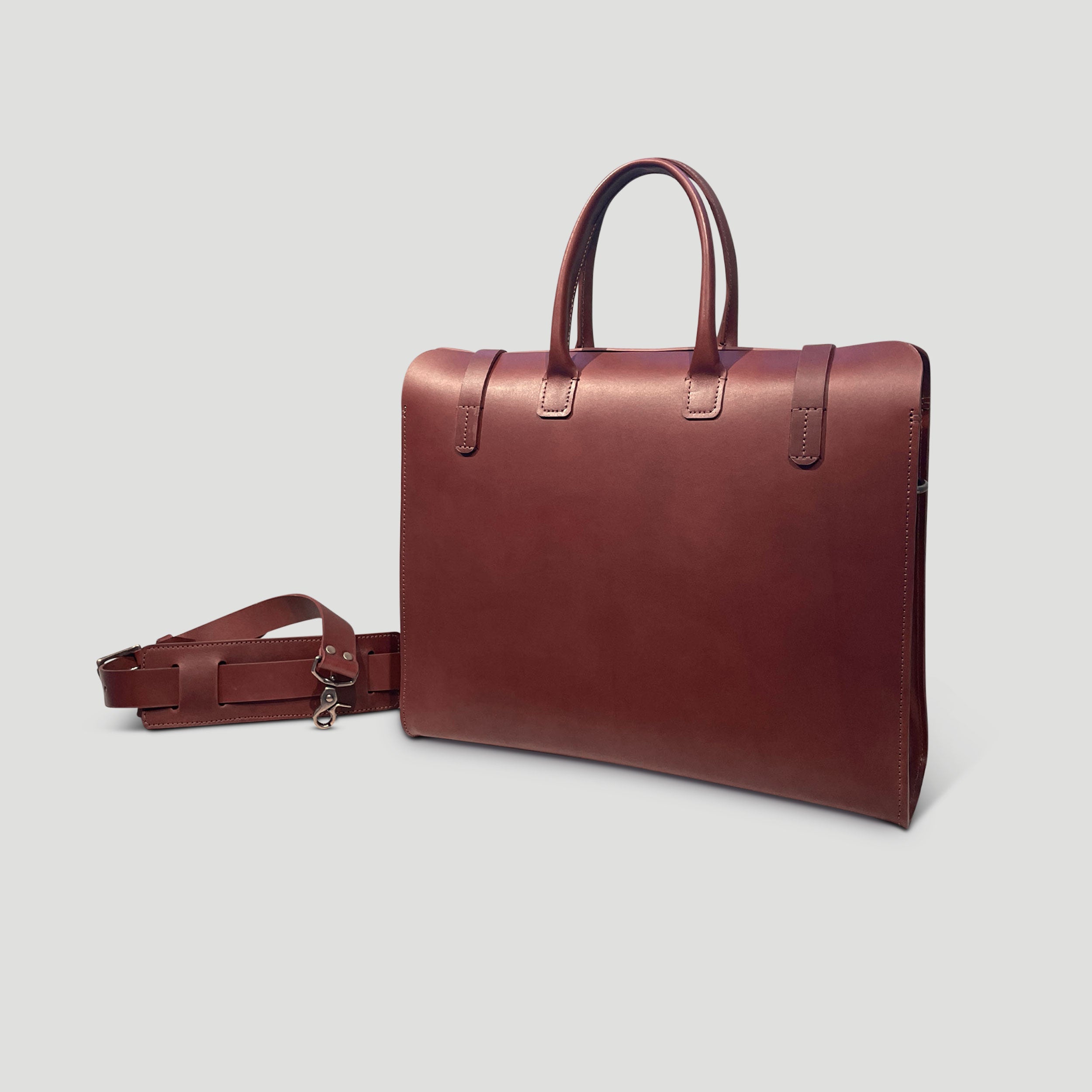 The Work Archetype Full Grain Vegetable Tan Leather Laptop Bag