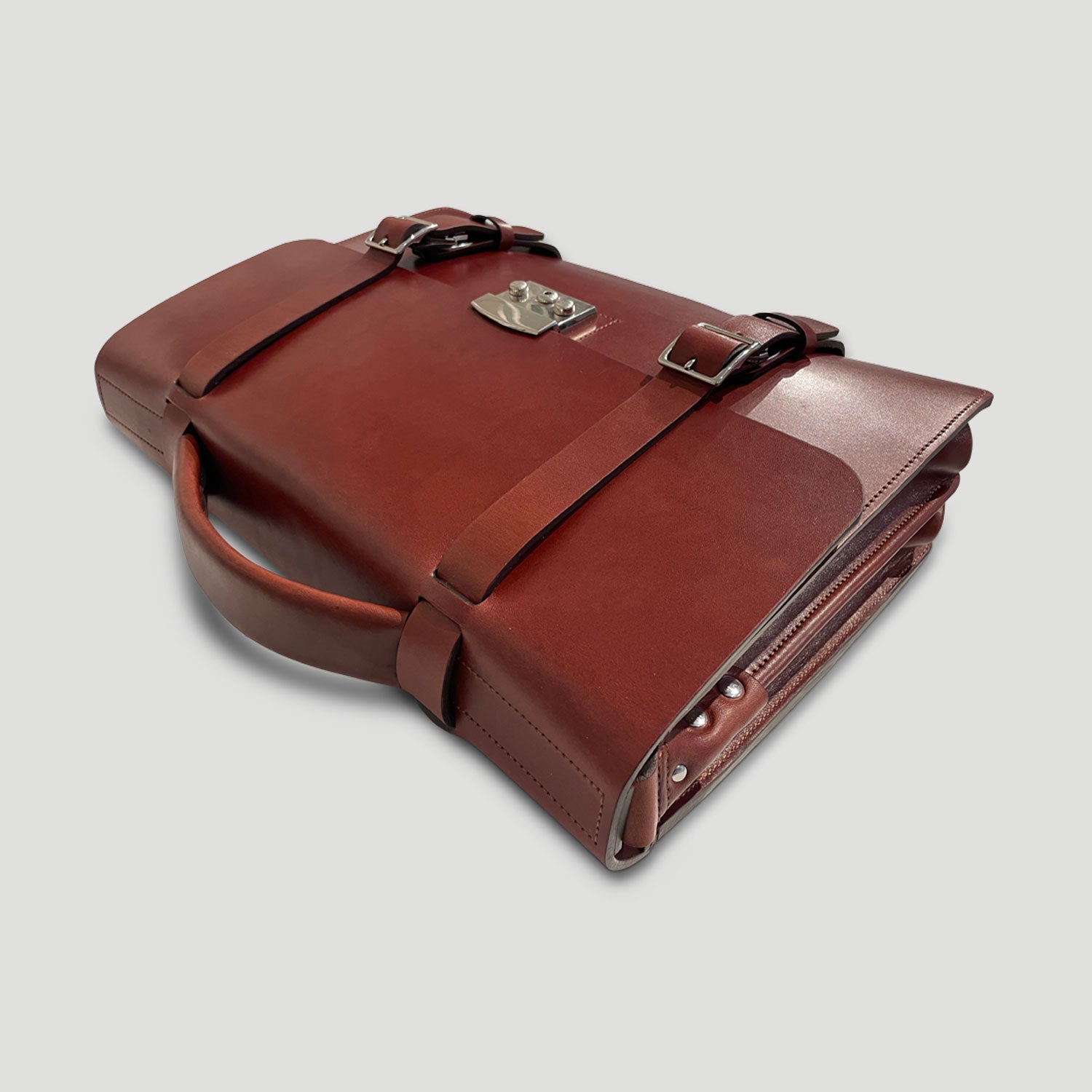 The Oxford Full Grain Vegetable Tanned Briefcase Basader