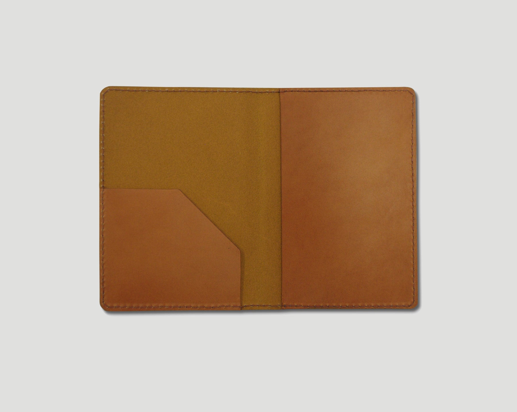 Yellow Passport holder, Vegetable tanned Leather Passport Cover, Passport  wallet PC005